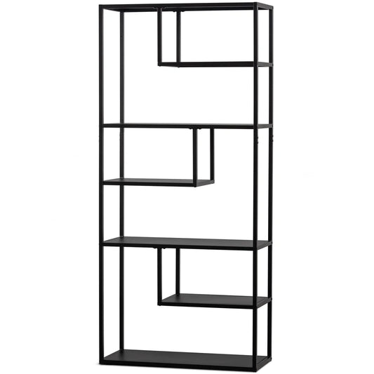 Vakkenkast June zwart metaal 80 cm