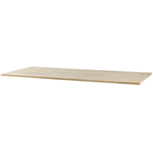 Tafel eiken naturel 180x90 cm onderstel zwarte poot