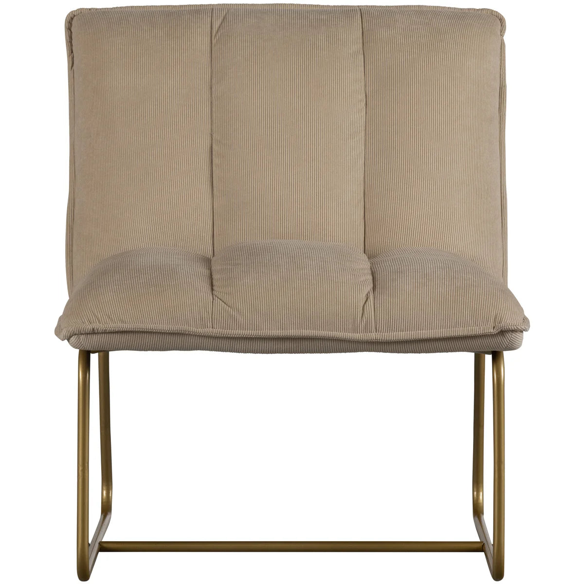 Fauteuil Fie ribstof zand