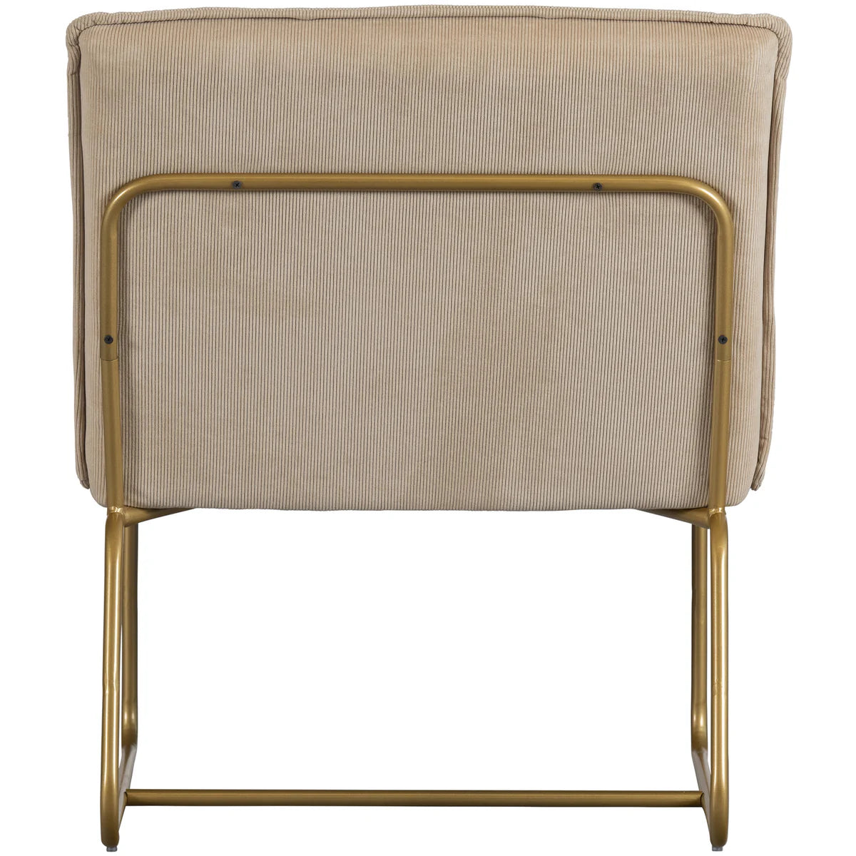 Fauteuil Fie ribstof zand