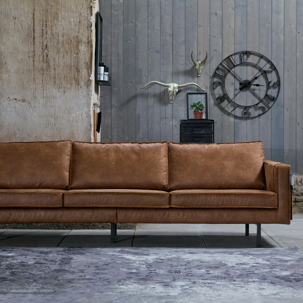 Bank Rodeo Eco leer cognac 277x85x86 cm