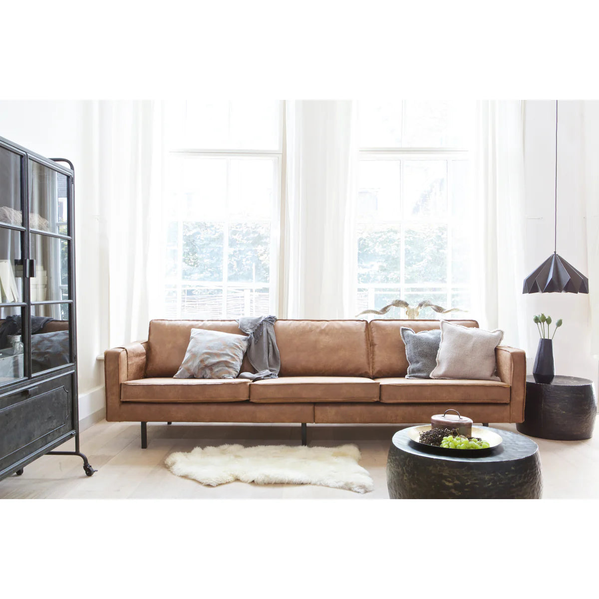 Bank Rodeo Eco leer cognac 277x85x86 cm