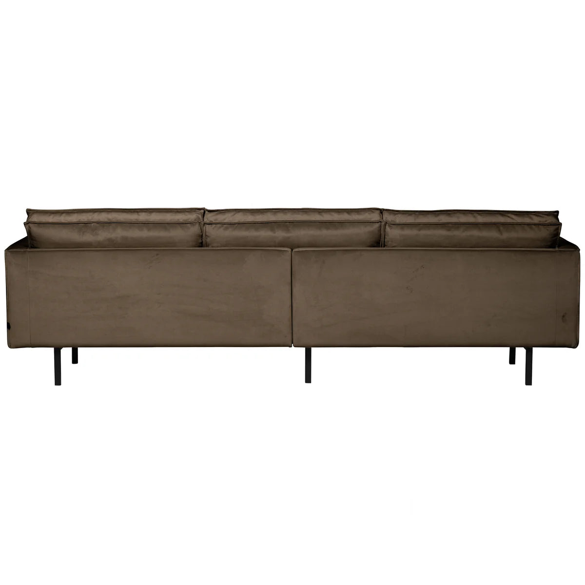 Bank Rodeo 3-zits velvet taupe 277x85x86 cm
