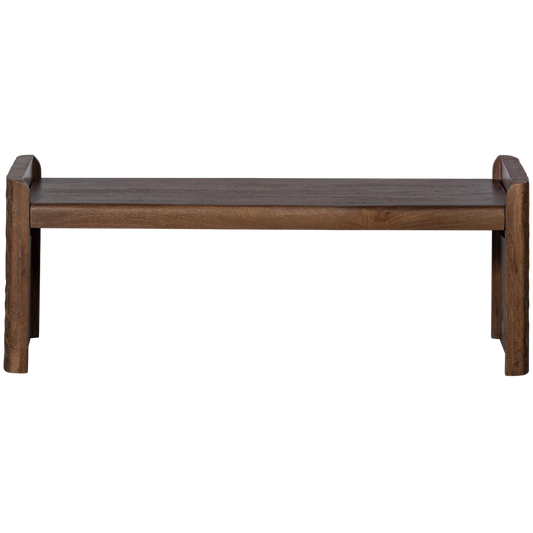 Bankje Prop hout warm bruin 120x40x45 cm