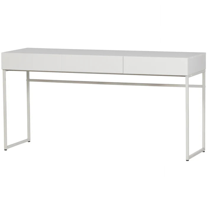 Basic Bureau grenen mist 3 lades 76x150x50 cm