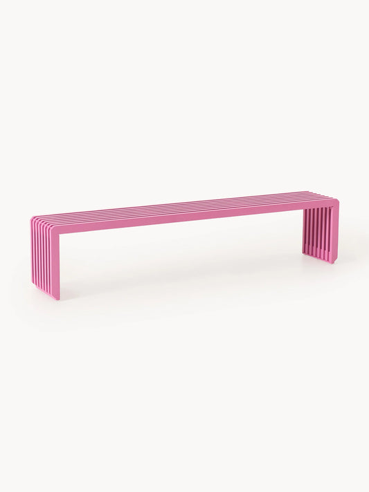 Bankje roze 160x35x27 cm