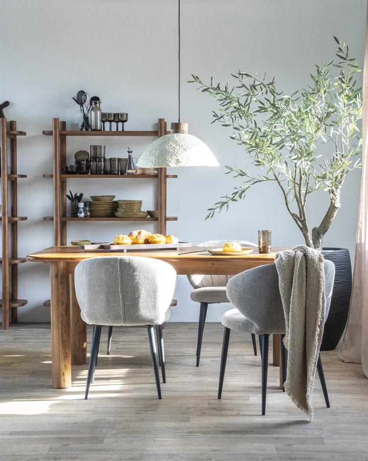 Wandkast Julian Acacia hout bruin  110x45x170 cm