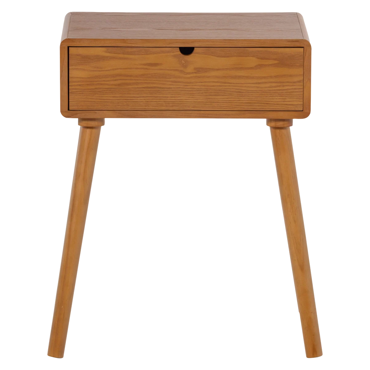 Nachtkastje, bijzettafel Nelo hout bruin 65x57x35 cm