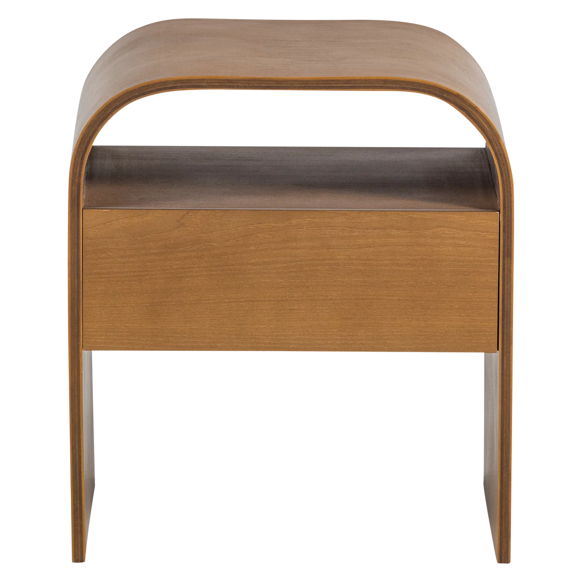 Nachtkastje, bijzettafel Momo hout bruin 45x40x34 cm