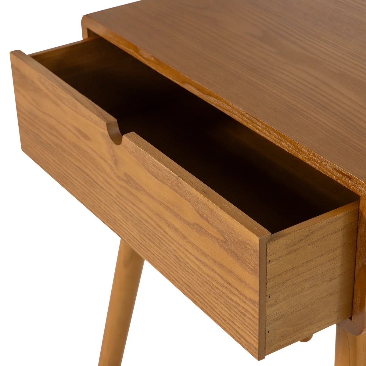Nachtkastje, bijzettafel Nelo hout bruin 65x57x35 cm
