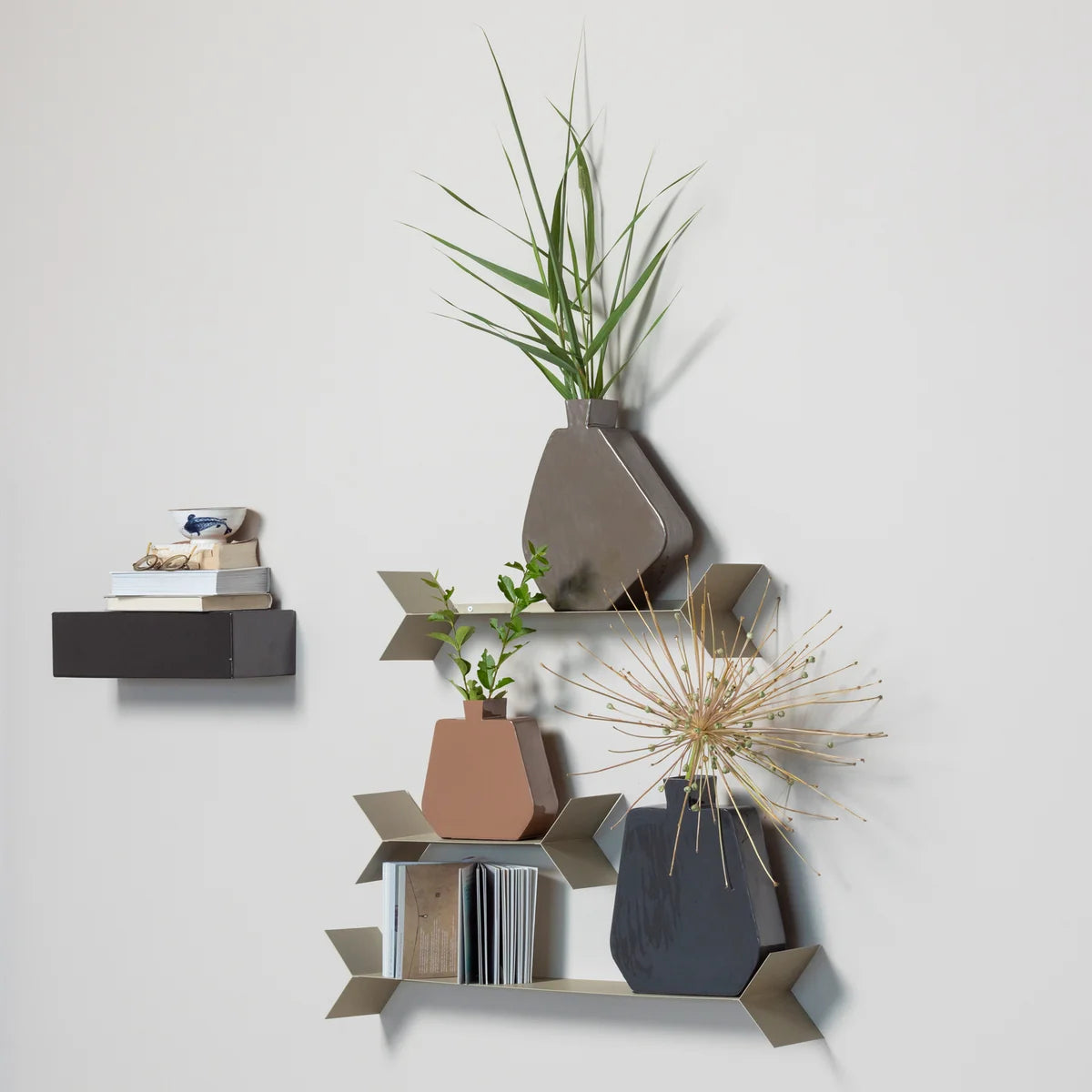 Kimi vaas 20x21 cm metaal oudroze