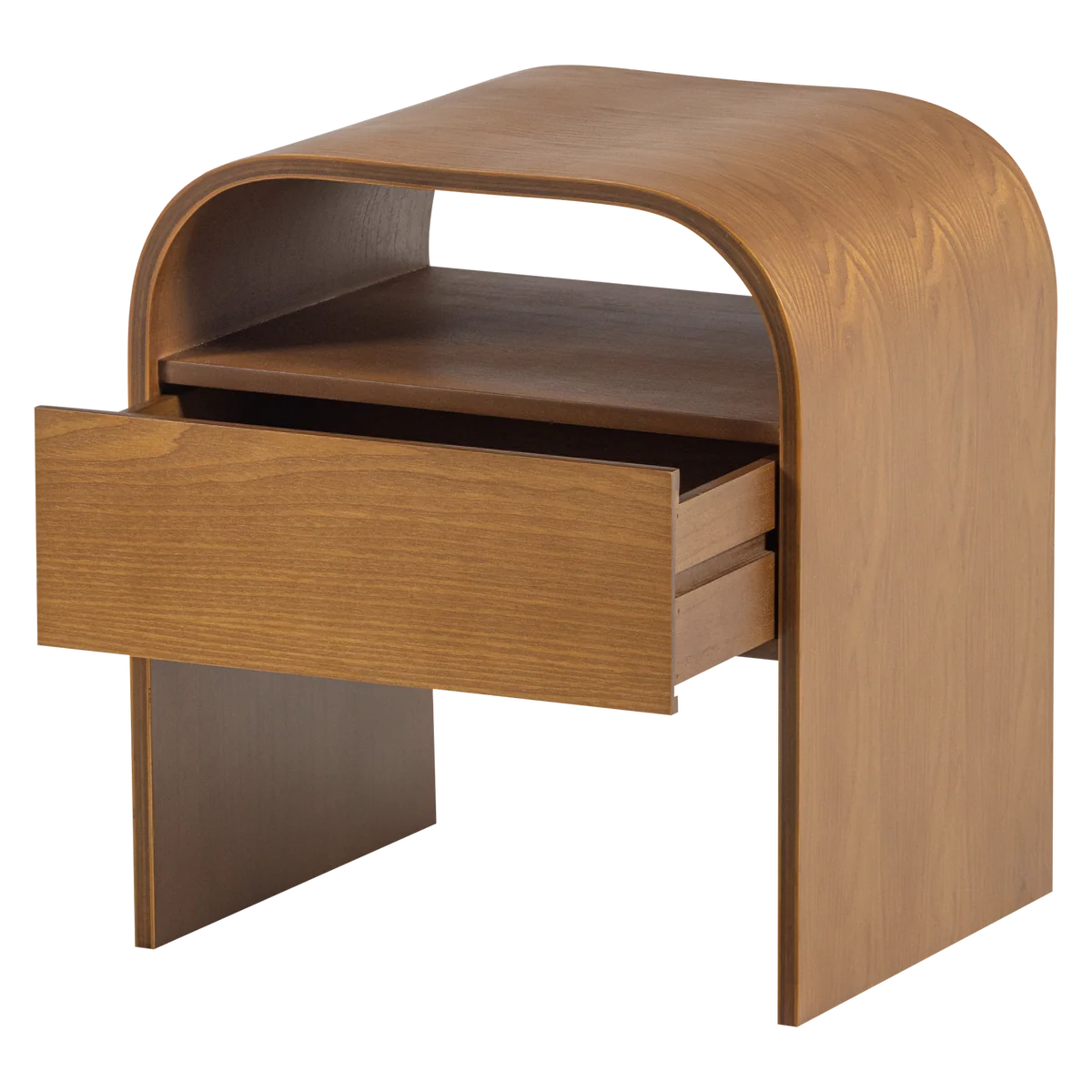 Nachtkastje, bijzettafel Momo hout bruin 45x40x34 cm