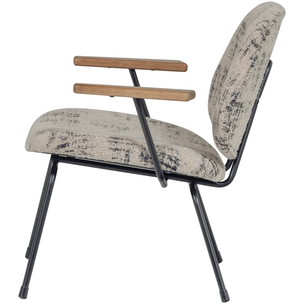 Fauteuil Aure chenille beige/zwart