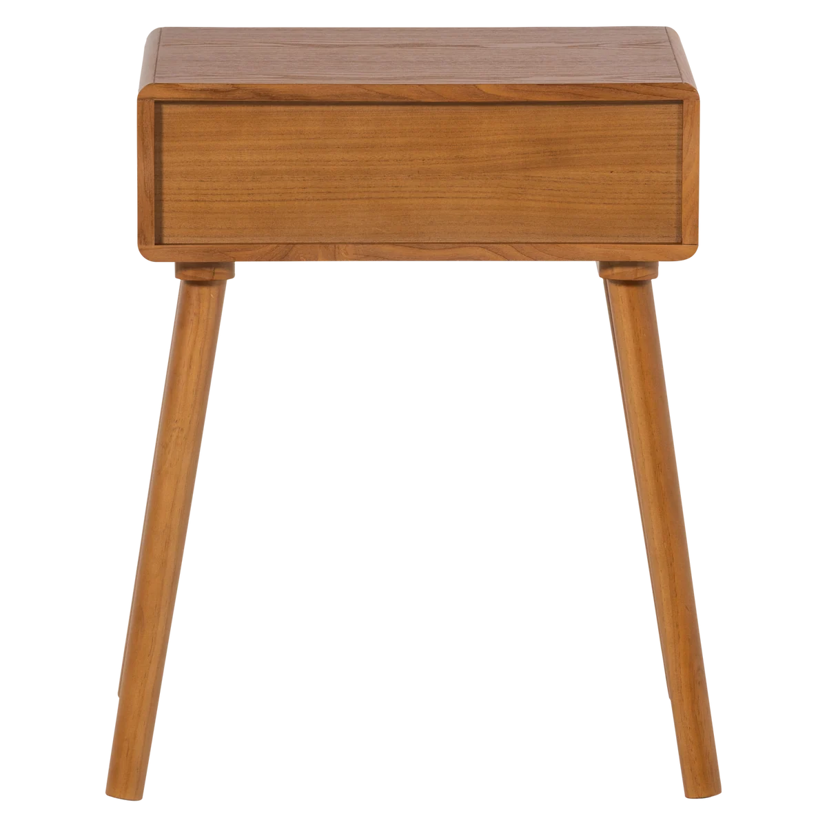 Nachtkastje, bijzettafel Nelo hout bruin 65x57x35 cm