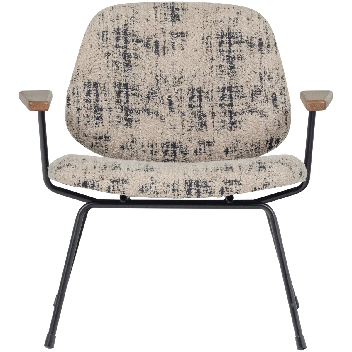 Fauteuil Aure chenille beige/zwart