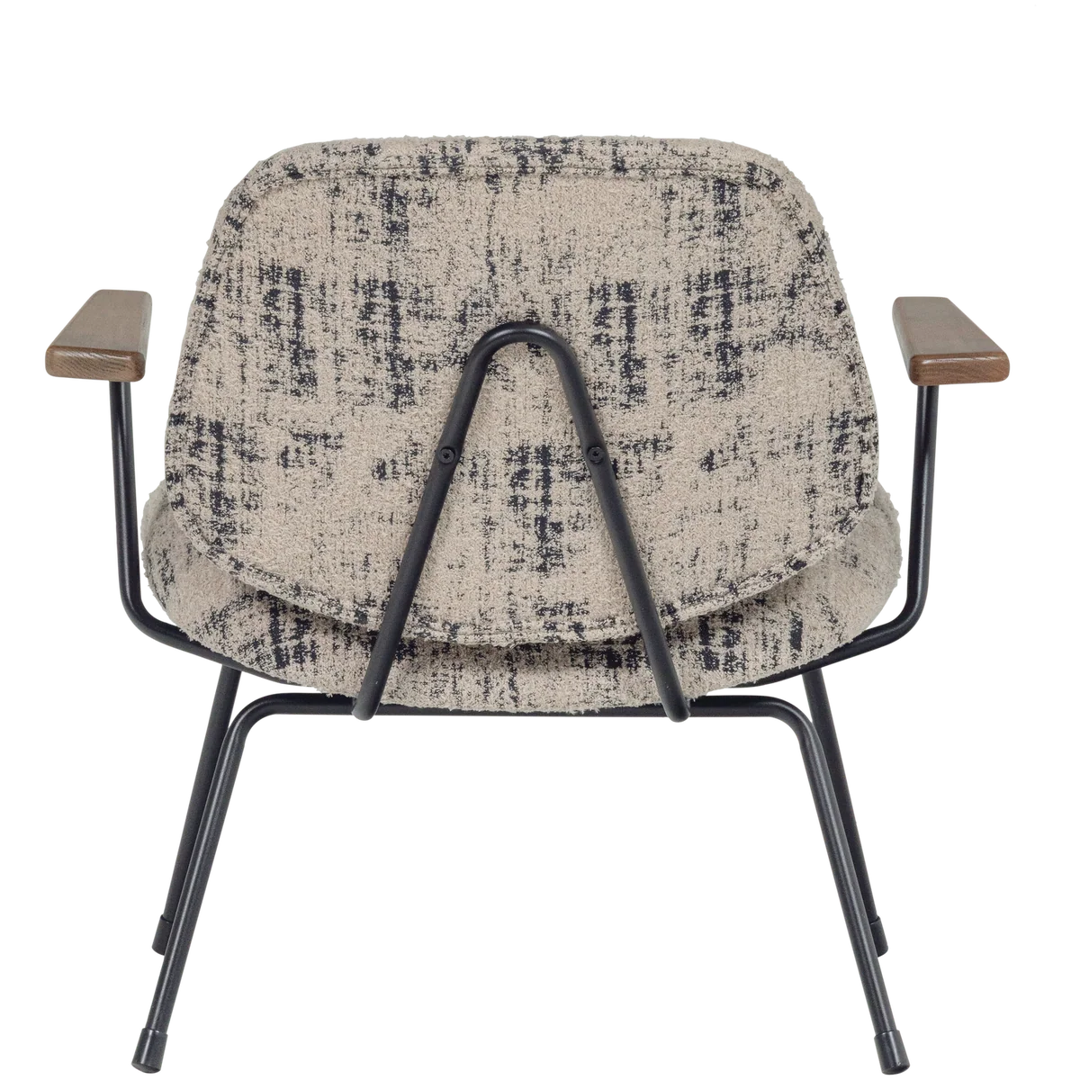 Fauteuil Aure chenille beige/zwart