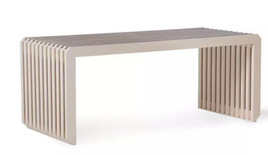 Slatted bankje zand 38 x 96 x 43 cm