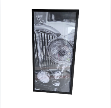 Fotolijst Rolls Royce koplamp zwart/wit