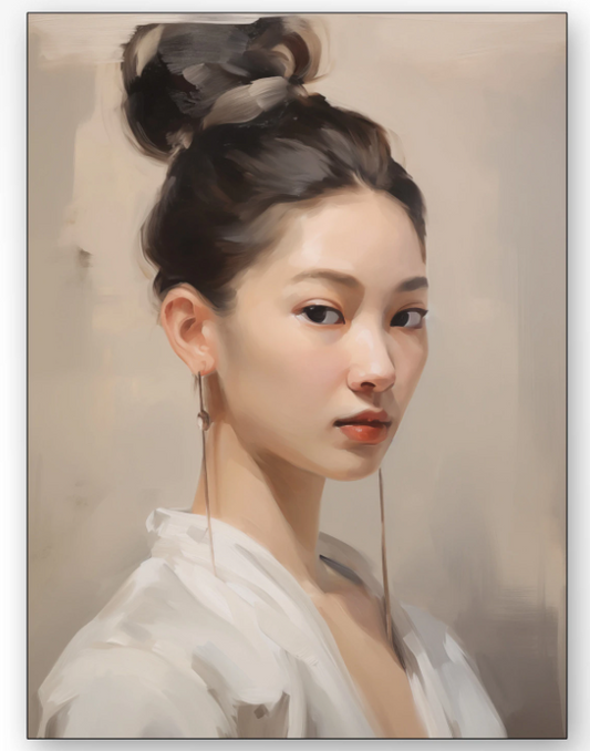 Wandkleed Haruto 145x190 cm / frame zwart