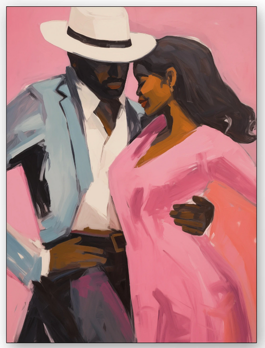 Wandkleed Cha Cha Cha 110x145 cm / frame zwart