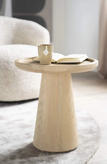 Salontafel bijzettafel Leia 46x49 cm naturel