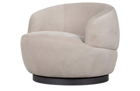 Fauteuil Woolly rib naturel