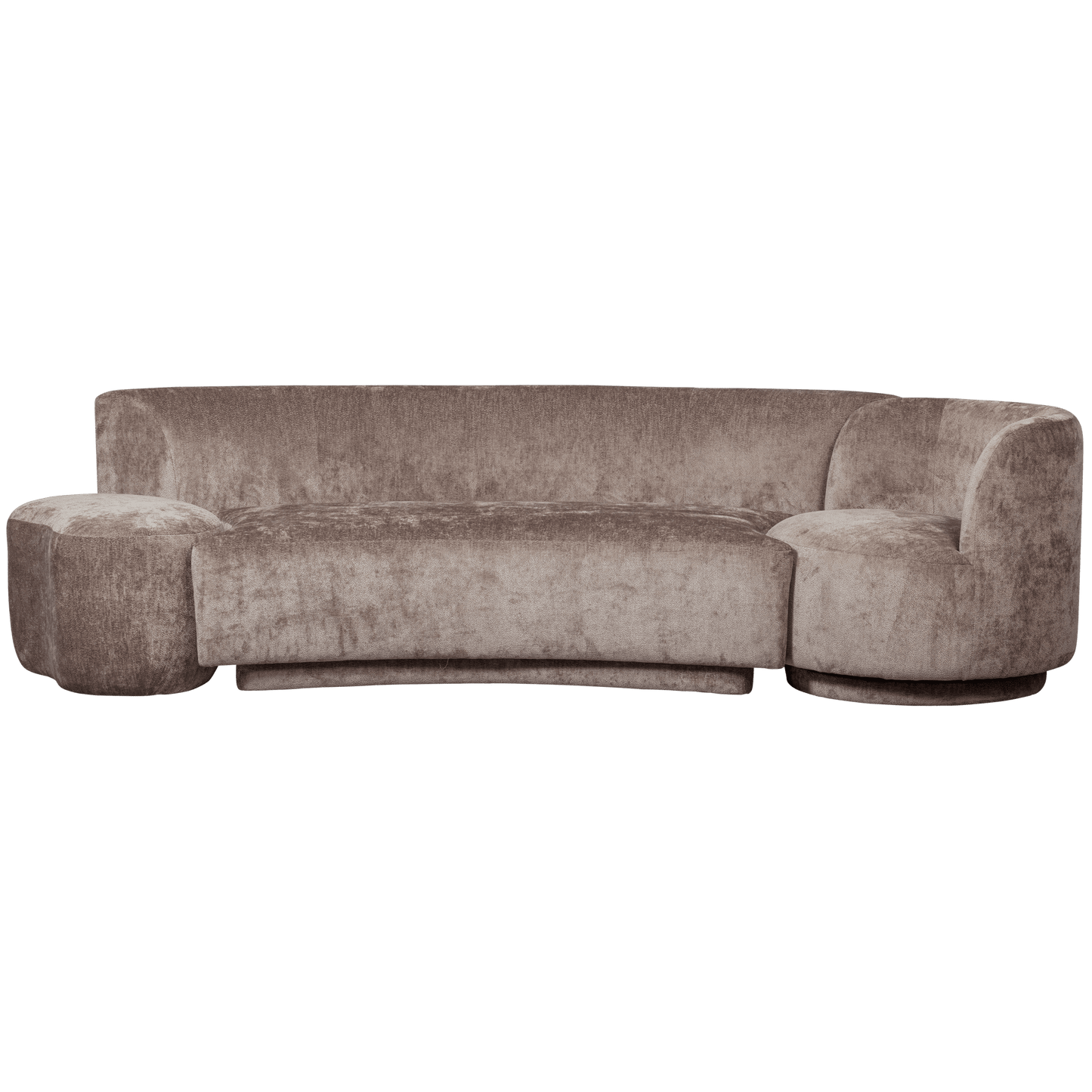 BePureHome Combi-popular: bankje en fauteuil en poef taupe