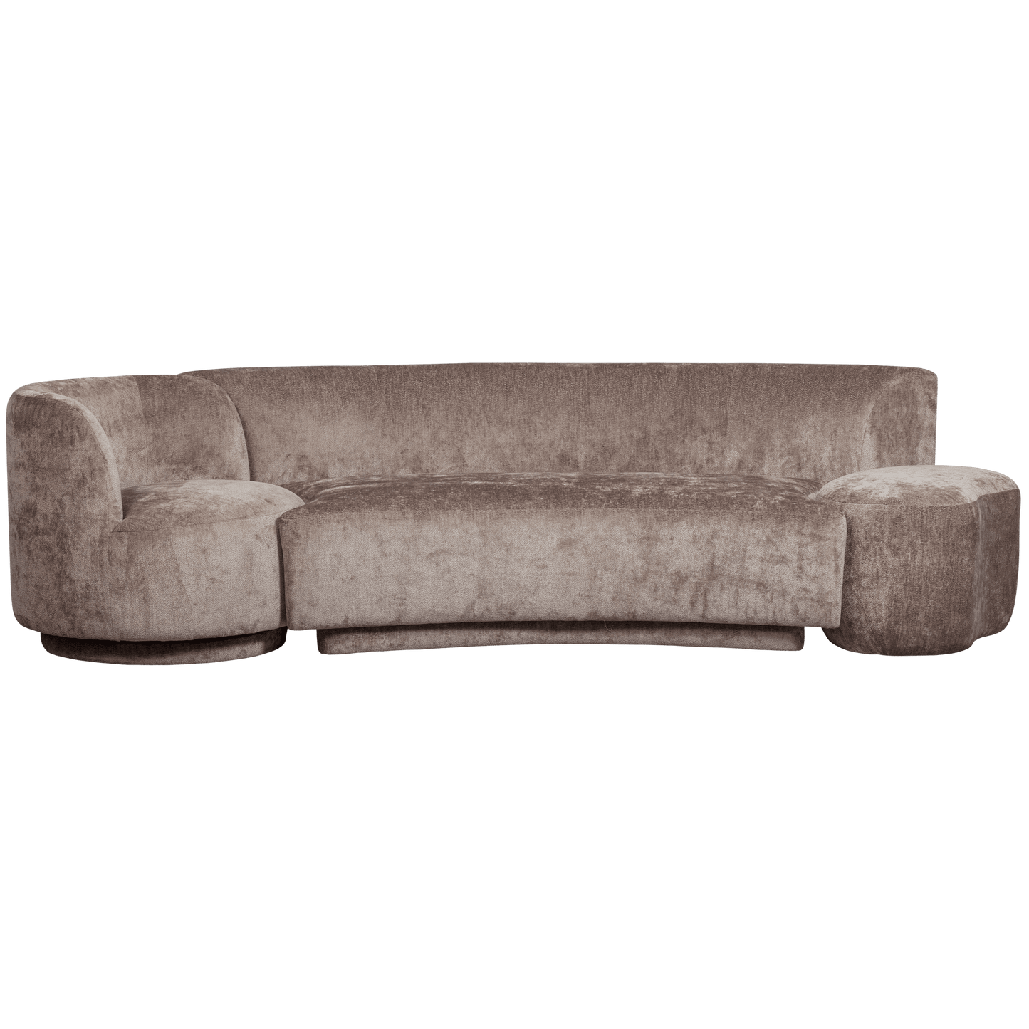 BePureHome Combi-popular: bankje en fauteuil en poef taupe