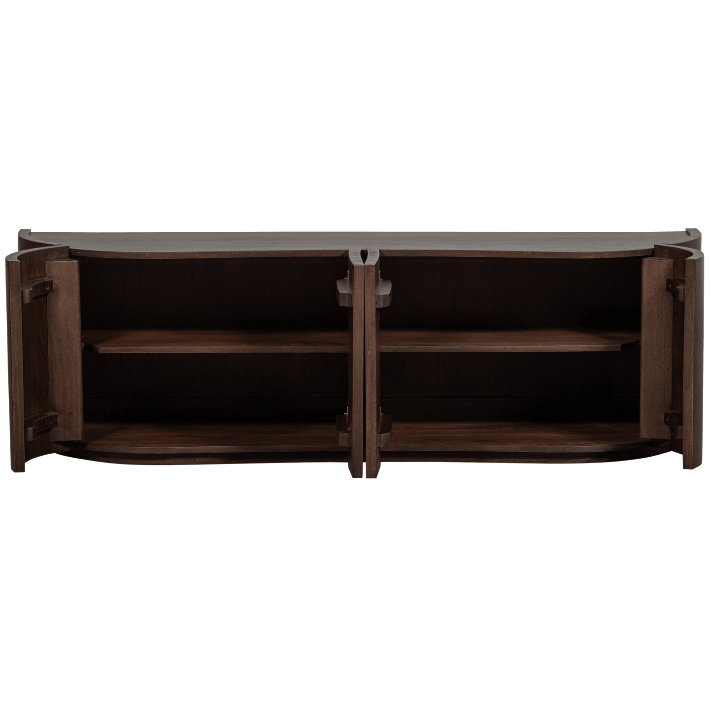 BePureHome Sense 4-deurs dressoir walnoot