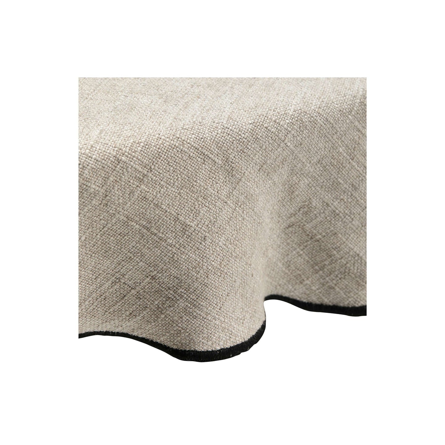 BePureHome Stitch tafelkleed rond naturel