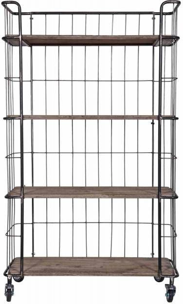 Trolley kast Giro Large, kleur grijs 158X41X94 CM