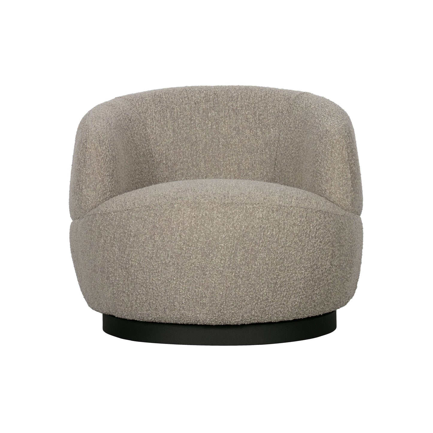 BePureHome Woolly draaifauteuil boucle naturel