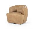 Fauteuil Charissa cognac leer 78 x 81 x 75
