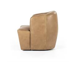 Fauteuil Charissa cognac leer 78 x 81 x 75