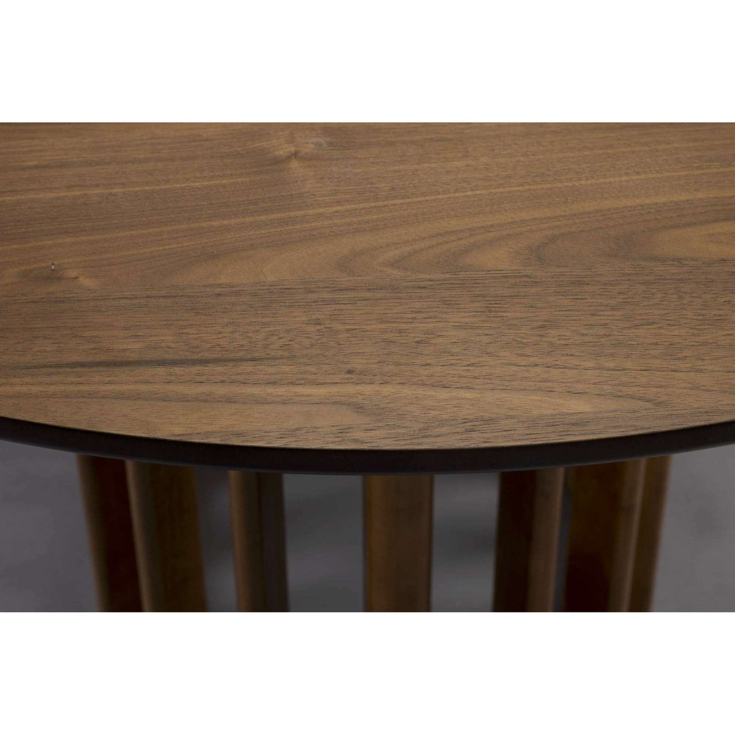 Dutchbone Barlet 120 eettafel rond walnut