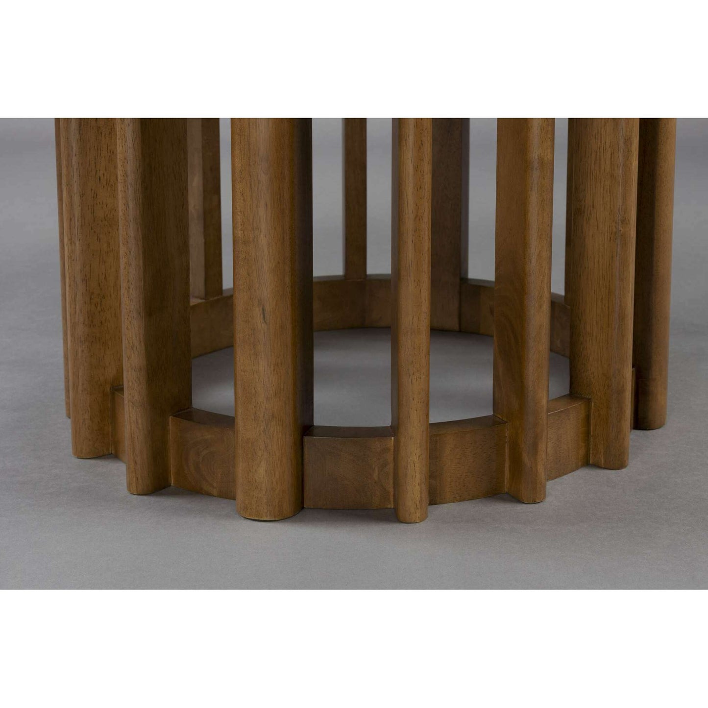 Dutchbone Barlet 120 eettafel rond walnut