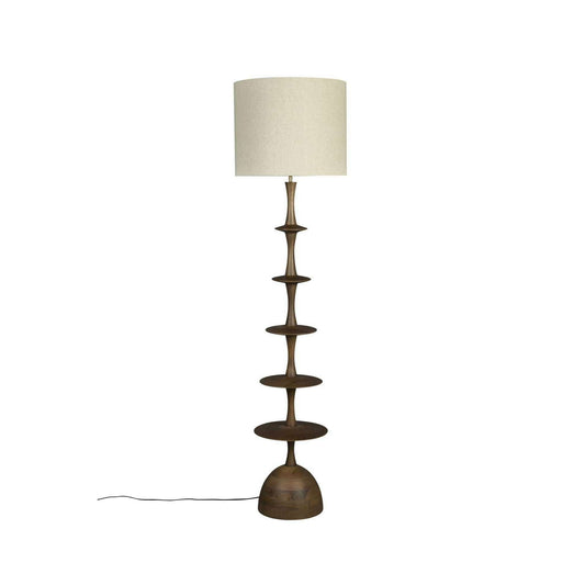 Dutchbone Cath vloerlamp walnut