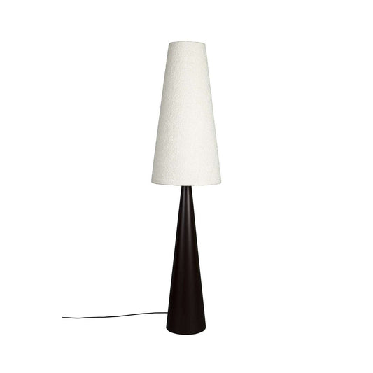 Dutchbone Miki vloerlamp bouclé wit