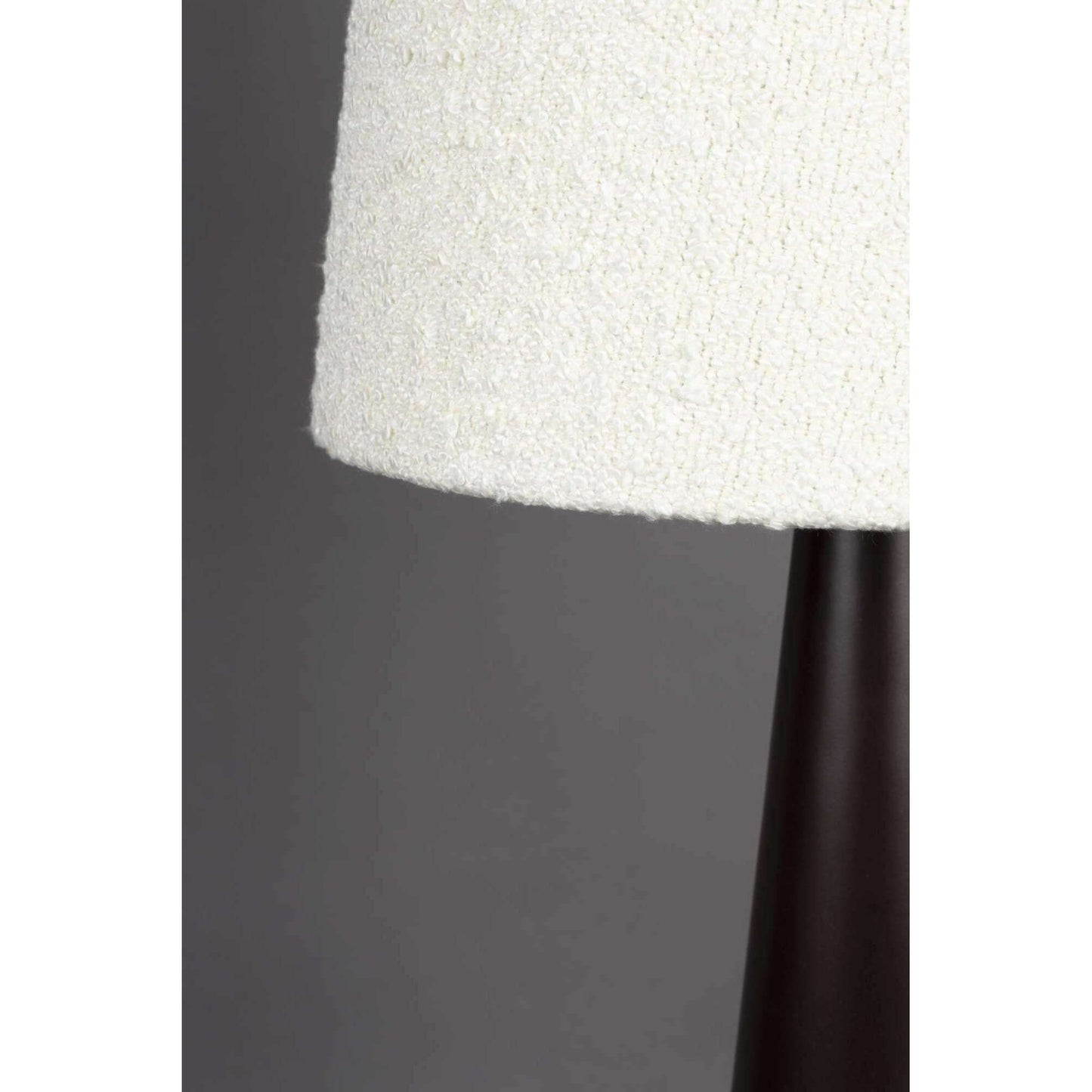 Dutchbone Miki vloerlamp bouclé wit