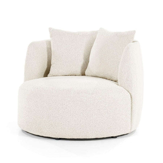 Eleonora Louis fauteuil boucle beige