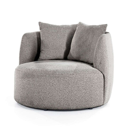 Eleonora Louis fauteuil boucle grijs