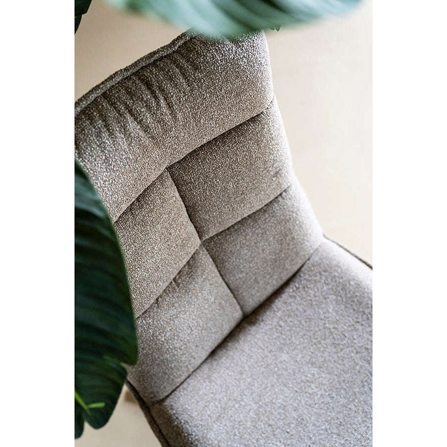 Eleonora Marcus fauteuil met voetenbank beige