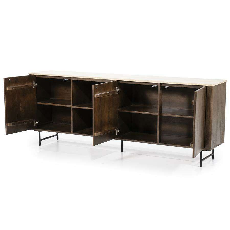 Eleonora Lio 3-deurs dressoir bruin