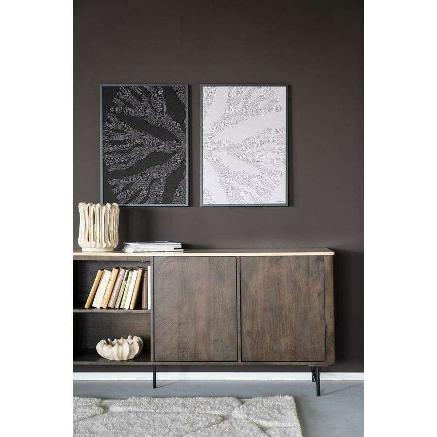 Eleonora Lio 3-deurs dressoir bruin