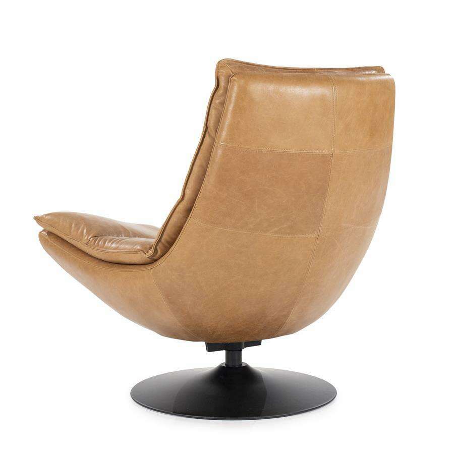 Eleonora Sven fauteuil cognac boho leder