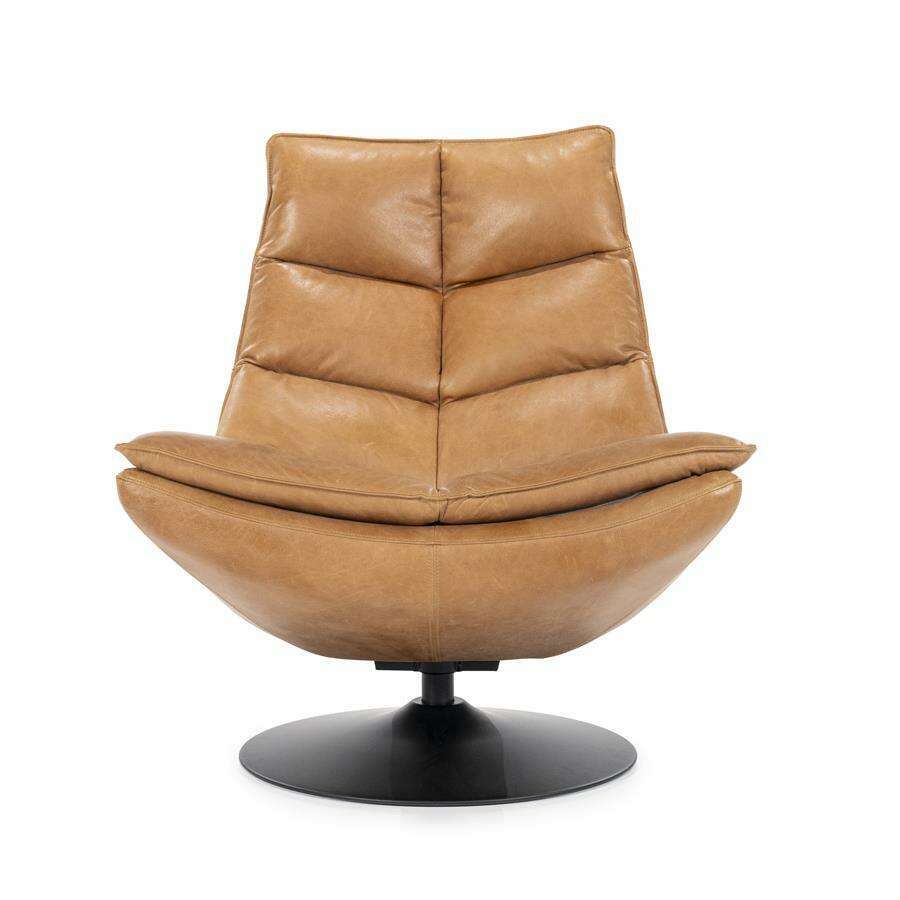 Eleonora Sven fauteuil cognac boho leder