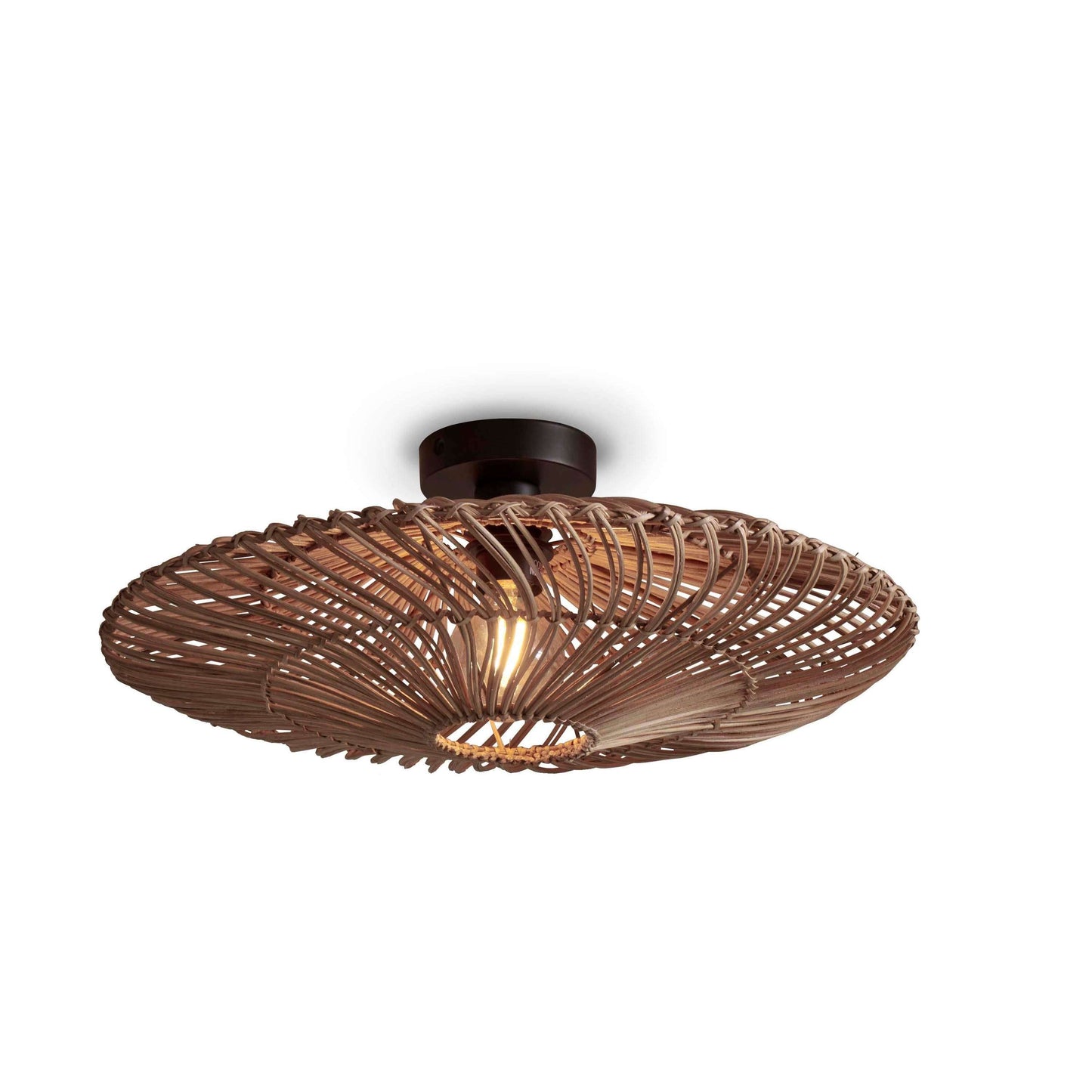 GOOD&MOJO plafonniere zanzibar plat 55 cm L naturel