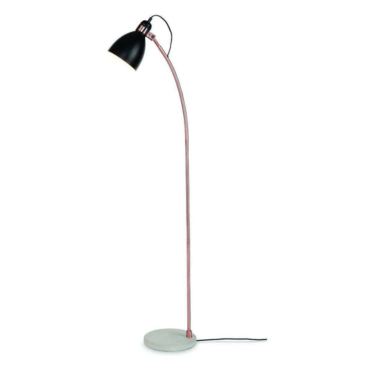 It's about RoMi Vloerlamp ijzer cement voet / koper buis Denver zwart