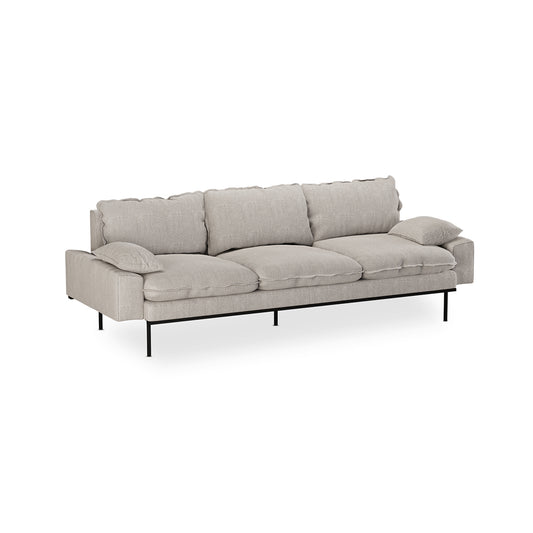 Retro sofa: 4-zits 245x95x83cm