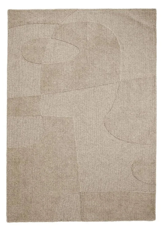 Vloerkleed Yuka beige 290x190 cm